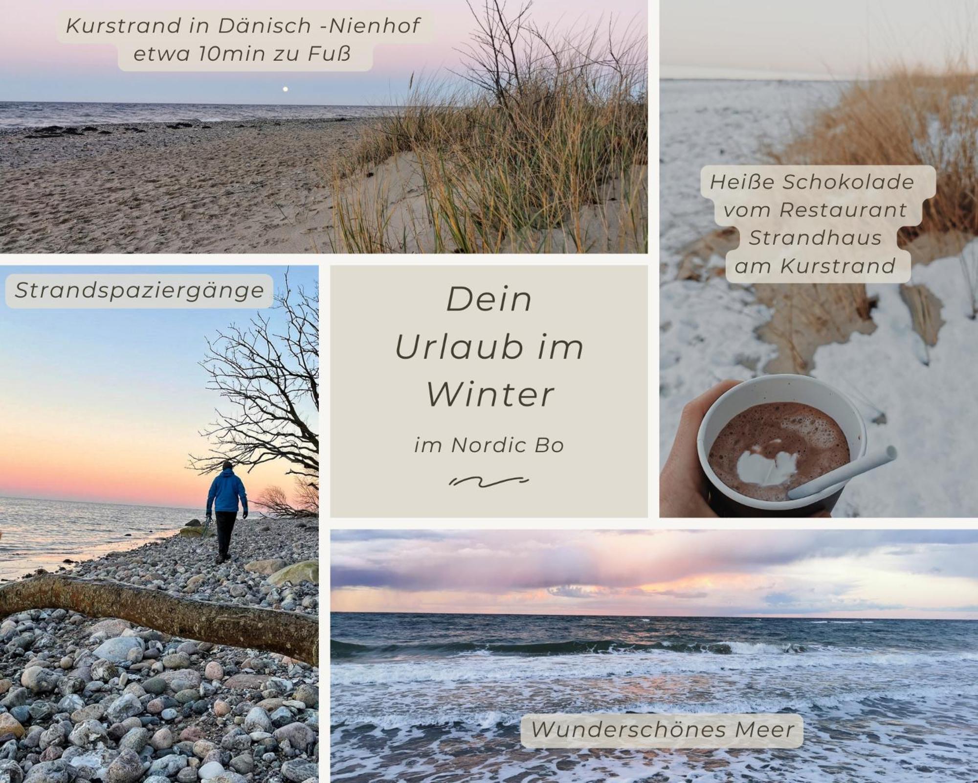 Nordic Bo -Wellen Wald Und Wilde Kueste- Strandnahe Doppelhaushaelfte Mit Waldterrasse Surendorf Exteriér fotografie
